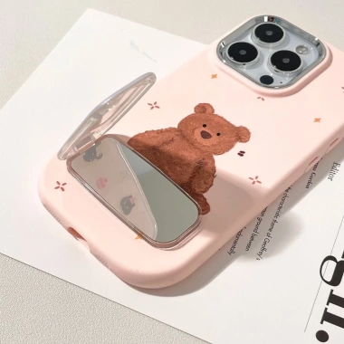 Phim hoạt hình Cat Sweet Bow Knot - Phụ kiện Phone Mirror Hello Kitty, Doraemon, Girl - Giá 5.000₫