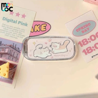 Phim hoạt hình Cat Sweet Bow Knot - Phụ kiện Phone Mirror Hello Kitty, Doraemon, Girl - Giá 5.000₫