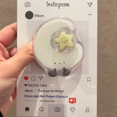Phim hoạt hình dễ thương Star Moon - Giá đỡ điện thoại di động mở rộng giá 25.300₫