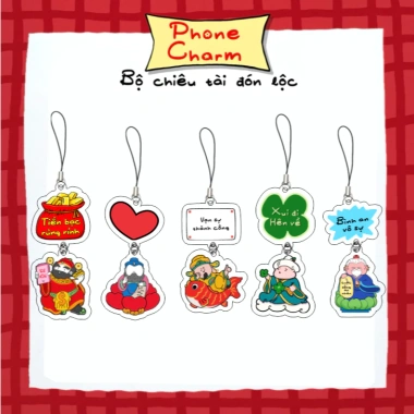 PhoneCharm Dây đeo phụ kiện móc khóa móc treo điện thoại - Chiêu tài đón lộc, giảm giá 16.819 đến 13.900 VNĐ