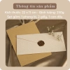 Phòng bì 250g vân vải retro 22x11cm - Set làm thư tay, quà tặng giá 17.000đ 2