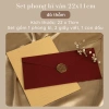 Phòng bì 250g vân vải retro 22x11cm - Set làm thư tay, quà tặng giá 17.000đ 9