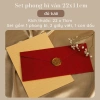 Phòng bì 250g vân vải retro 22x11cm - Set làm thư tay, quà tặng giá 17.000đ 10
