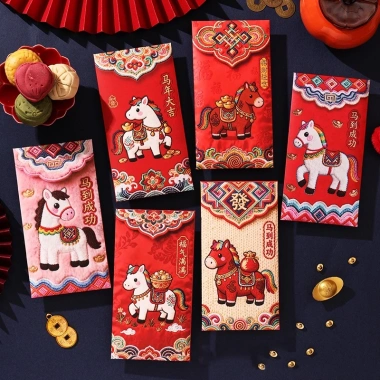 Phong bì đỏ chúc mừng Năm Mới 2.026 - Phong bao lì xì lễ hội mùa xuân, túi tiền may mắn, quà tặng, chỉ 4.950₫ 10 Phong bì đỏ chúc mừng Năm Mới 2.026 - Phong bao lì xì lễ hội mùa xuân, túi tiền may mắn, quà tặng, chỉ 4.950₫ 10
