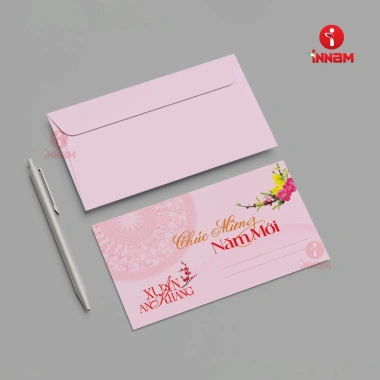 Phong bì Tết 11x19cm có băng keo, in hoàn thiện, đóng gói sẵn, giá ưu đãi 50.000