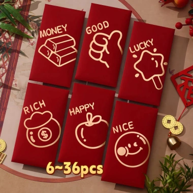 Phong Bì Tiền 2.026 Năm Ngựa Gói Đỏ - Angpao Tết Nguyên Đán, CNY, Sinh Nhật
