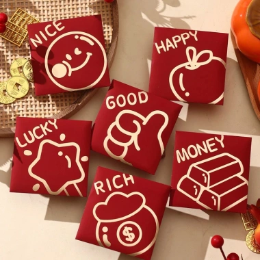 Phong Bì Tiền 2.026 Năm Ngựa Gói Đỏ - Angpao Tết Nguyên Đán, CNY, Sinh Nhật