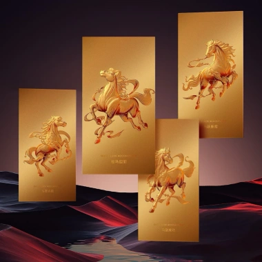 Phong bì tiền Ngựa 2.026 Đỏ sang trọng, in logo công ty, tùy chỉnh Angpao Hongbao Fu Vàng - Giá 99.540₫