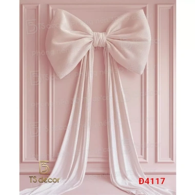 Phông Nền 3D 5D Nơ Hiện Đại - Livestream, Chụp Ảnh, Decor Shop, Giá Ưu Đãi 169k