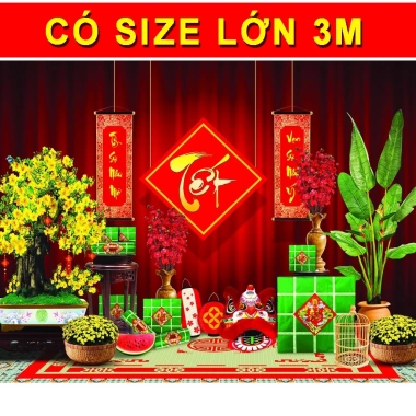 Phông nền chụp ảnh Tết 2.026 - Tranh vải treo tường trang trí, giá chỉ 99.000đ (124.740đ) Phông nền chụp ảnh Tết 2.026 - Tranh vải treo tường trang trí, giá chỉ 99.000đ (124.740đ)