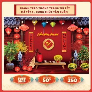 Phông nền chụp ảnh Tết 2.026 - Tranh vải treo tường trang trí, giá chỉ 99.000đ (124.740đ) 4 Phông nền chụp ảnh Tết 2.026 - Tranh vải treo tường trang trí, giá chỉ 99.000đ (124.740đ) 4