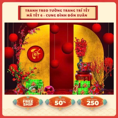 Phông nền chụp ảnh Tết 2.026 - Tranh vải treo tường trang trí, giá chỉ 99.000đ (124.740đ)