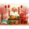 Phông nền Livestream Artemis Decor Tết Cực lung linh, in kích thước tùy chỉnh 159k 7