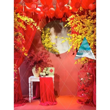 Phông nền Livestream & Checkin Artemis.Decor mẫu Tết đẹp, in theo yêu cầu, chỉ 159.000₫