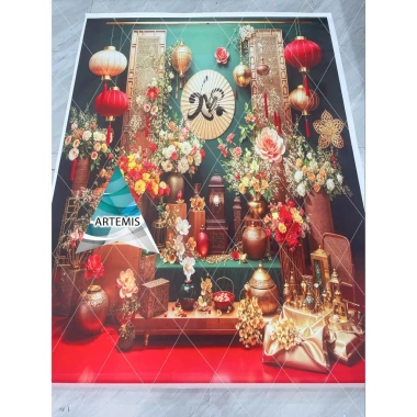 Phông nền Livestream & Checkin Artemis.Decor mẫu Tết đẹp, in theo yêu cầu, chỉ 159.000₫ 5