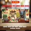 Phông nền Tết Bình Ngọ 2.026 Bạc Heflex Đóng khoen 4 góc Bền màu, chống nước, dễ lắp đặt