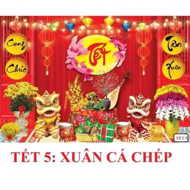 Phông nền tranh Tết 2.026 - Tranh vải 6D Bính Ngọ rõ nét, giảm giá 159.000₫