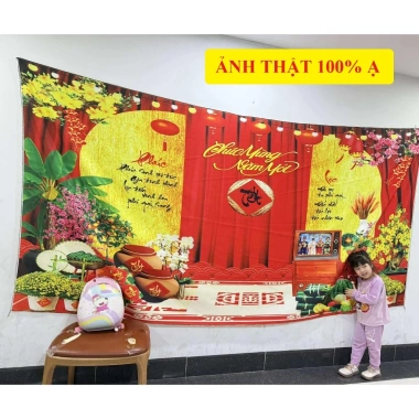 Phông nền tranh Tết 2.026 - Tranh vải 6D Bính Ngọ rõ nét, giảm giá 159.000₫