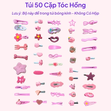 Phụ kiện tóc Kuromi: Hộp cặp tóc bé gái mẫu, kèm túi xách dễ thương, giá 60.000đ