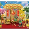 Phụ kiện trang trí Tết 2.026 Bính Ngọ - Phông nền, tranh vải decor cho trường, quán cà phê - Giảm 22%