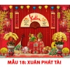 Phụ kiện trang trí Tết 2.026 Bính Ngọ - Phông nền, tranh vải decor cho trường, quán cà phê - Giảm 22% 6