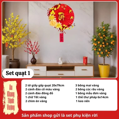 Phụ kiện trang trí Tết cổ truyền 2.026 - Đồ trang trí Tết đẹp mắt, giá ưu đãi 26.000