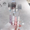 Phuộc Tay Cầm Ngọc Trai Inox Đa Năng Dùng Cho Bít Tết, Salad, Pasta - Tiện Ích Nhà Bếp 2