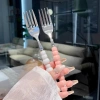 Phuộc Tay Cầm Ngọc Trai Inox Đa Năng Dùng Cho Bít Tết, Salad, Pasta - Tiện Ích Nhà Bếp 4