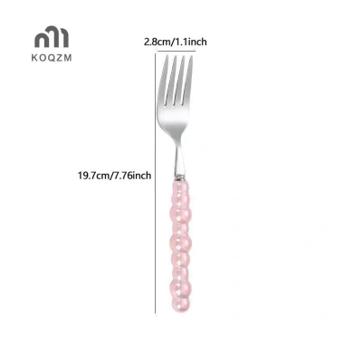 Phuộc Tay Cầm Ngọc Trai Inox Đa Năng Dùng Cho Bít Tết, Salad, Pasta - Tiện Ích Nhà Bếp