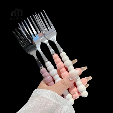 Phuộc Tay Cầm Ngọc Trai Inox Đa Năng Dùng Cho Bít Tết, Salad, Pasta - Tiện Ích Nhà Bếp 6 Phuộc Tay Cầm Ngọc Trai Inox Đa Năng Dùng Cho Bít Tết, Salad, Pasta - Tiện Ích Nhà Bếp 6
