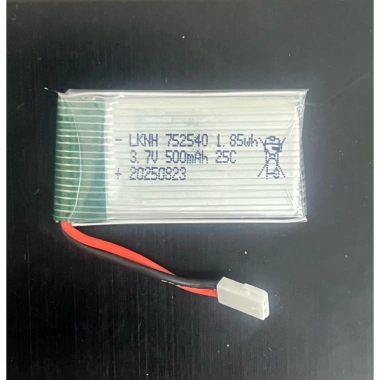Pin 3.7V 500mAh dòng xả 25A cho máy bay điều khiển - bảo vệ pin - giảm giá 69k 3
