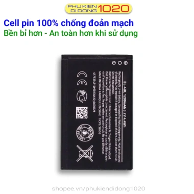Pin BL-4UL cho Nokia 225/230/3.310 1.200mAh 3.7V 4.4Wh 500 lần sạc - 75.000₫