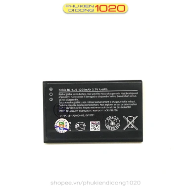 Pin BL-4UL cho Nokia 225/230/3.310 1.200mAh 3.7V 4.4Wh 500 lần sạc - 75.000₫