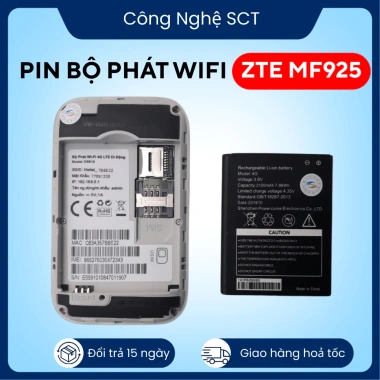 Pin Cục 2.100mAh WiFi 4G MF925/MC801/MF901/MF801 - Cực Khỏe, Giá 60.000 VND