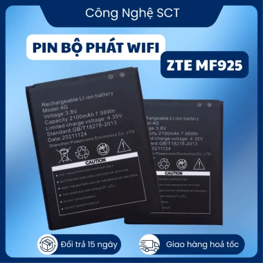 Pin Cục 2.100mAh WiFi 4G MF925/MC801/MF901/MF801 - Cực Khỏe, Giá 60.000 VND 4 Pin Cục 2.100mAh WiFi 4G MF925/MC801/MF901/MF801 - Cực Khỏe, Giá 60.000 VND 4