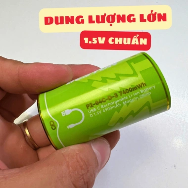 Pin D 1.5V dung lượng cao, sạc lại nhiều lần - Giá ưu đãi 250.000đ 2 Pin D 1.5V dung lượng cao, sạc lại nhiều lần - Giá ưu đãi 250.000đ 2