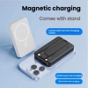 Pin Dự Phòng 10.000mAh Không Dây - Sạc Nam Châm, Chân Đế, 2 Dây, Nhanh An Toàn 5