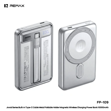 Pin dự phòng 10.000mAh RPP-65 sạc nhanh 20W không dây tích hợp nam châm - Giá 450.000đ