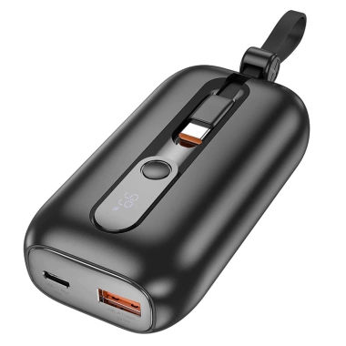 Pin Dự Phòng 10.000mAh Sạc Nhanh PD20W, Màn Hình LED, Dây Sạc Tích Hợp - Tiện Lợi Cho Điện Thoại Du Lịch, Giá 105.000 VND