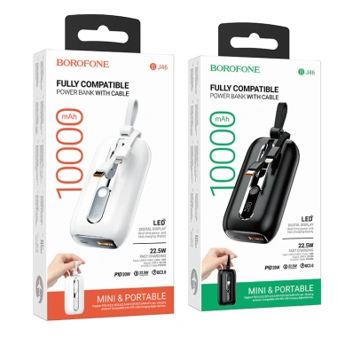 Pin Dự Phòng 10.000mAh Sạc Nhanh PD20W, Màn Hình LED, Dây Sạc Tích Hợp - Tiện Lợi Cho Điện Thoại Du Lịch, Giá 105.000 VND