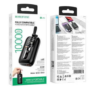 Pin Dự Phòng 10.000mAh Sạc Nhanh PD20W, Màn Hình LED, Dây Sạc Tích Hợp - Tiện Lợi Cho Điện Thoại Du Lịch, Giá 105.000 VND