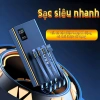 Pin dự phòng 20.000-30.000mAh sạc siêu nhanh, tích hợp 4 dây sạc, màn hình hiển thị, phù hợp mọi dòng điện thoại - 158.000₫