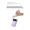 Pin dự phòng 20.000mAh kèm 4 cáp sạc Android Type-C iPhone - Dung lượng lớn, giá chỉ 198.000₫