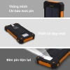 Pin dự phòng 30.000mAh năng lượng mặt trời, 2 cổng USB, không thấm nước - 185.000₫
