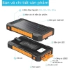 Pin dự phòng 30.000mAh năng lượng mặt trời, 2 cổng USB, không thấm nước - 185.000₫ 6