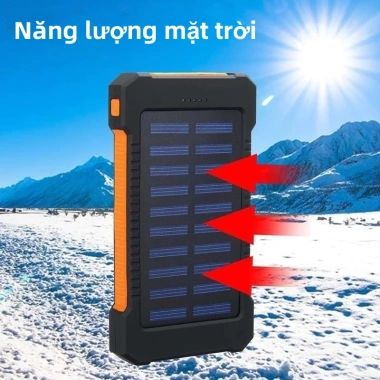 Pin dự phòng 30.000mAh năng lượng mặt trời, 2 cổng USB, không thấm nước - 185.000₫ 9