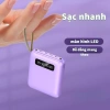 Pin dự phòng di động 20.000mAh dung lượng lớn, kèm 4 đầu cắm đa năng - Giá chỉ 150.000₫ 2