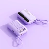 Pin dự phòng DX242 20.000mAh 4 cáp đồng thời sạc, hiển thị màn hình nhẹ cho Android iPhone – 178.000 VND 8