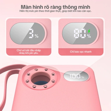 Pin dự phòng GOOJODOQ 10.000mAh có dây - Phát hiện camera, di động, sạc Type-C 7