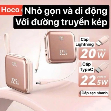 Pin dự phòng Hoco chính hãng CCC 20.000mAh sạc cực nhanh - Giá chỉ 339.000 VND